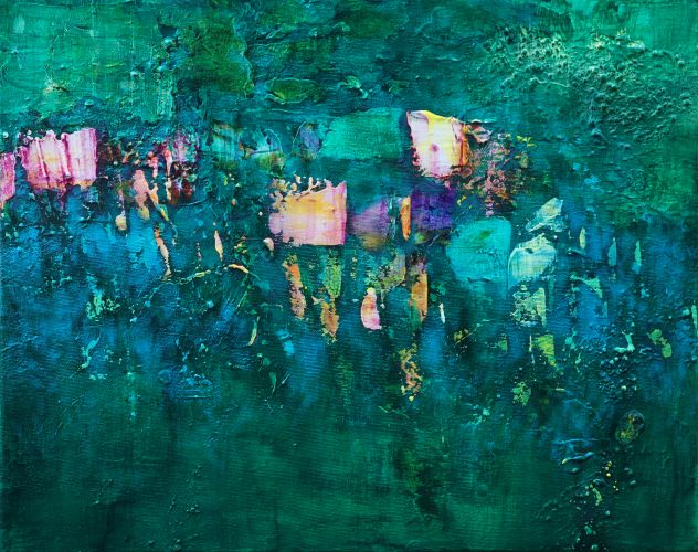 Bíró Sándor: Secret Garden, 2026, 40x50 cm, acryl on canvas